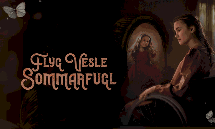 flyg-vesle-sommarfugl-musikaljentene-Plakatfoto: Janneche Strønen. Plakatdesign: Songbird Agency.png